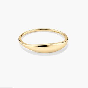 Mejuri Slim Signet Ring 14k Gold